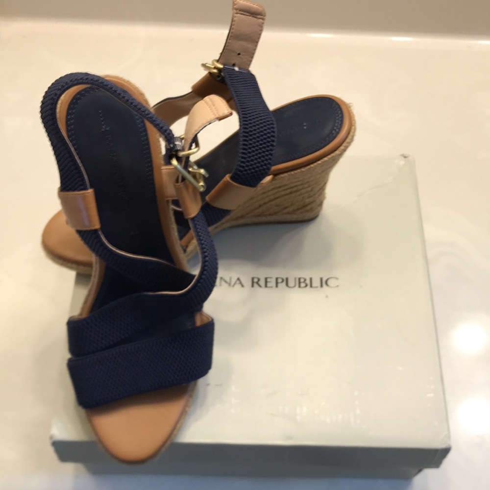 Banana Republic Espadrilles - navy blue Brand New!